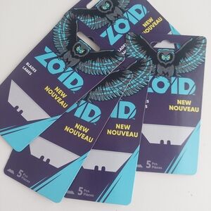 New Zoid Razor Blades - 25 RAZORS 5 EACH PACK